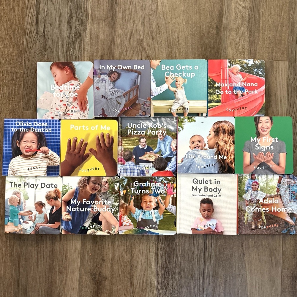Lovevery Board Books Bundle Toddler Baby Learning Reading Set Lot Of 14